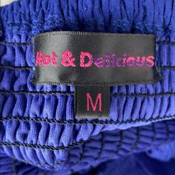 Hot and‎ Delicious Women's Blue Hi Low Fitted Padded Maxi Dress Medium - Picture 2 of 11